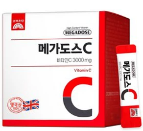 고려은단 메가도스C 비타민C 3000mg 60포&#44; 180g&#44; 1개