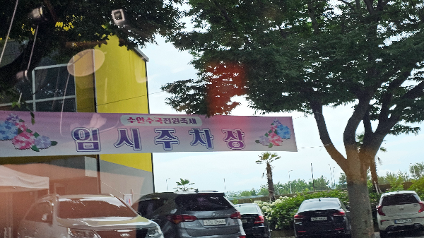 김해 수안마을 수국축제 후기 와 임시주차장