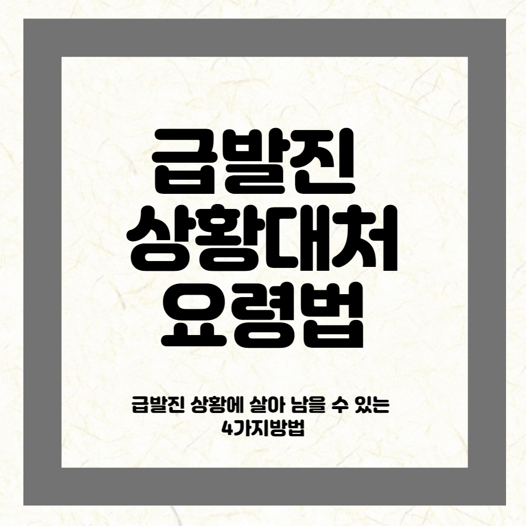  급발진 상황에서 살아남는 대처 방법