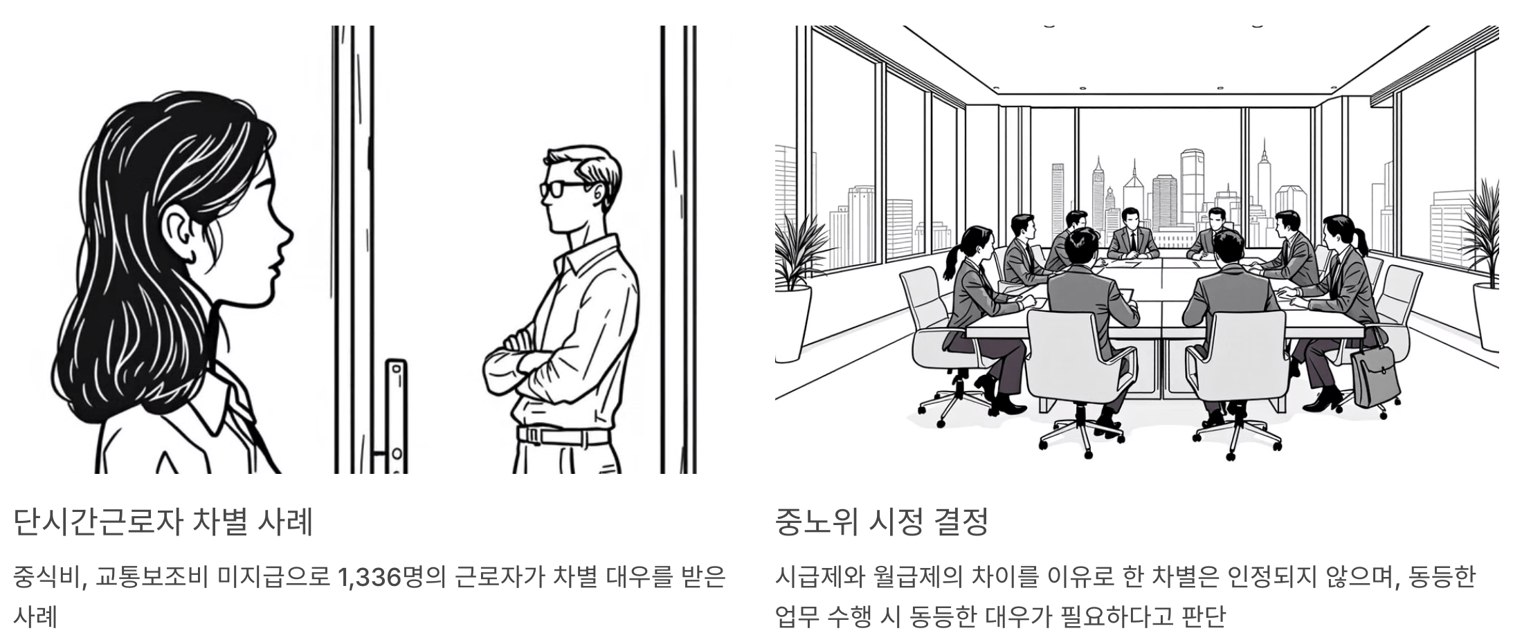 비정규직 차별 시정 사례