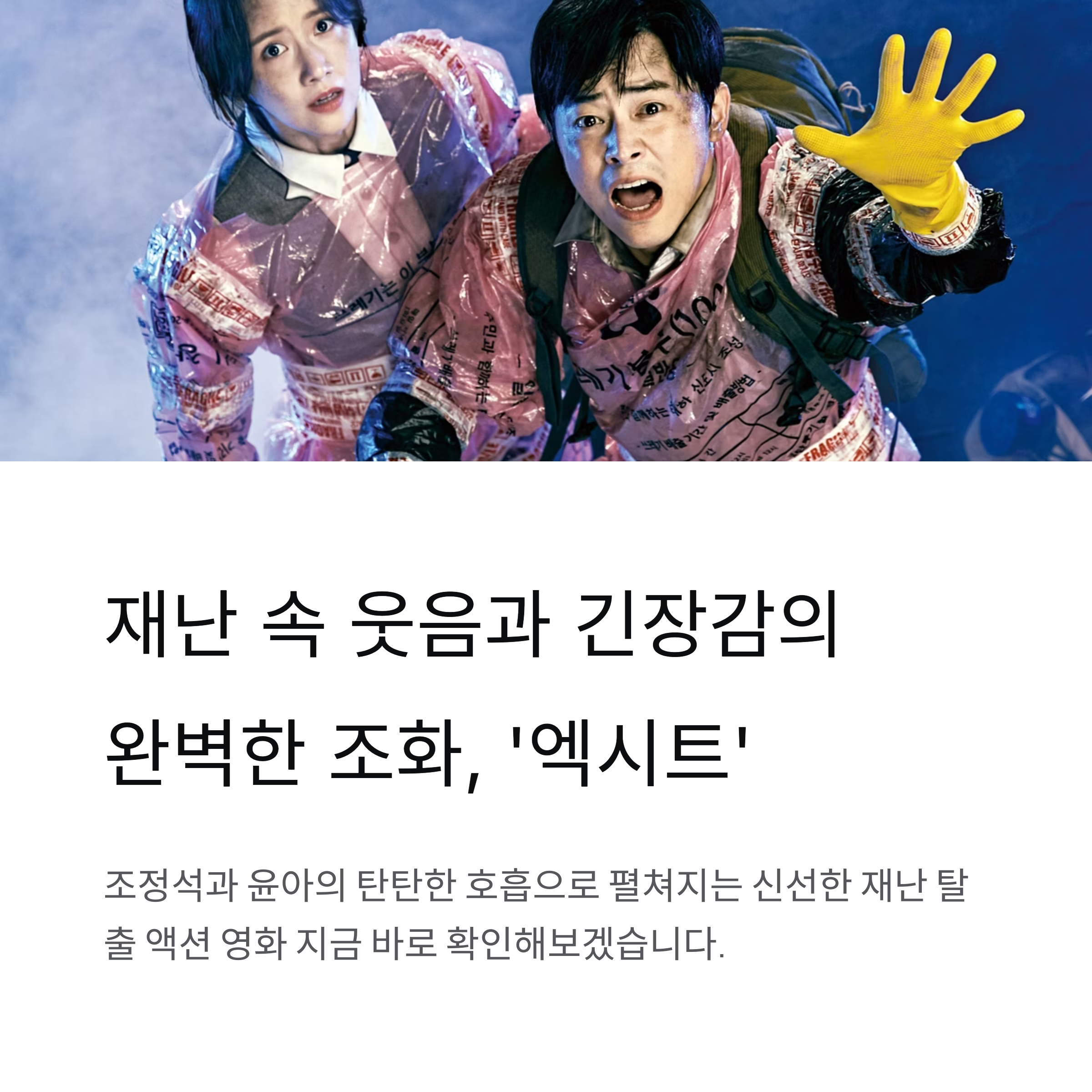 엑시트 영화 포스터 관련 사진