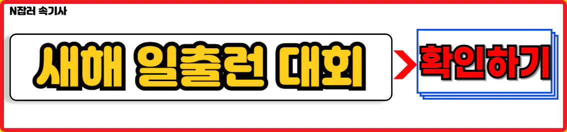 새해 일출런 대회 정보