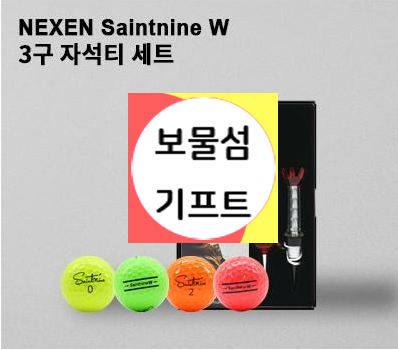  세인트나인 골프공 선물세트 골프 자석티 포함