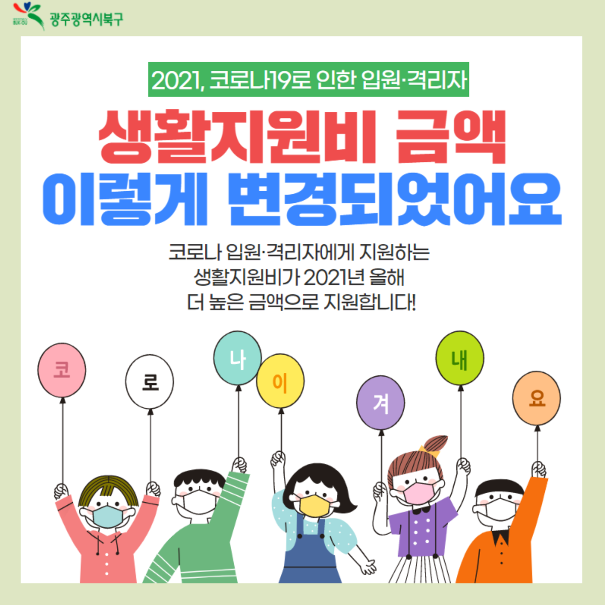  2021년 코로나 생활지원비 신청서