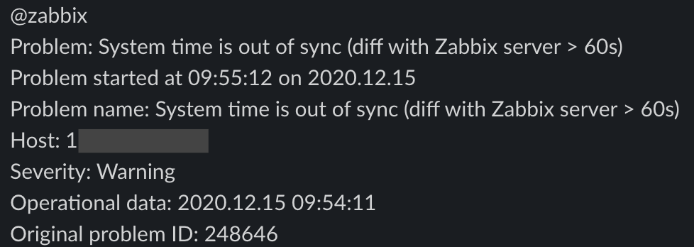 System time is out of sync