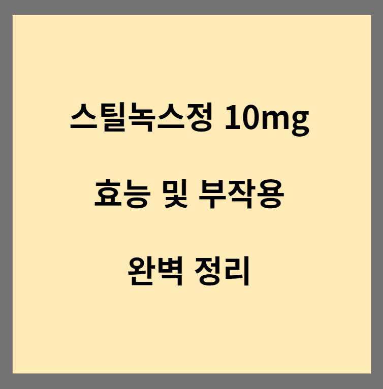 스틸녹스정 10mg 썸네일