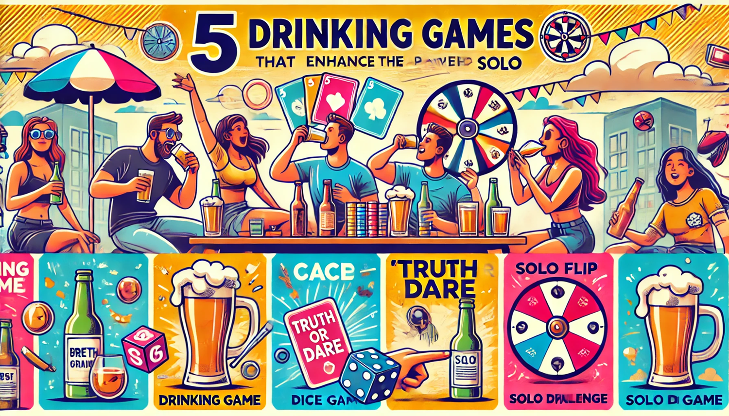 술자리 분위기 살리는 꿀잼 술게임 5가지 (혼술도 가능!)