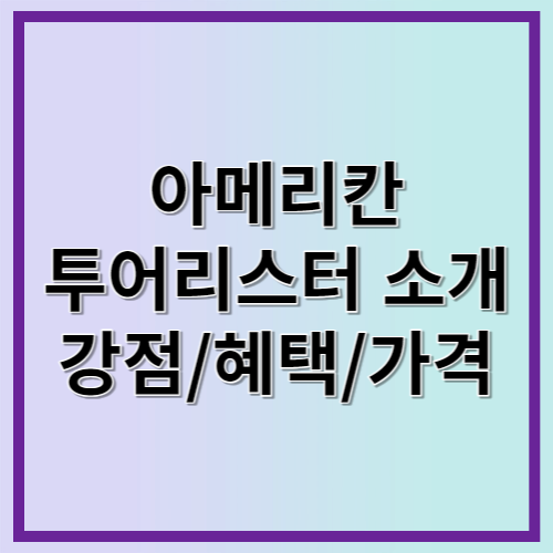 아메리칸 투어리스터 소개