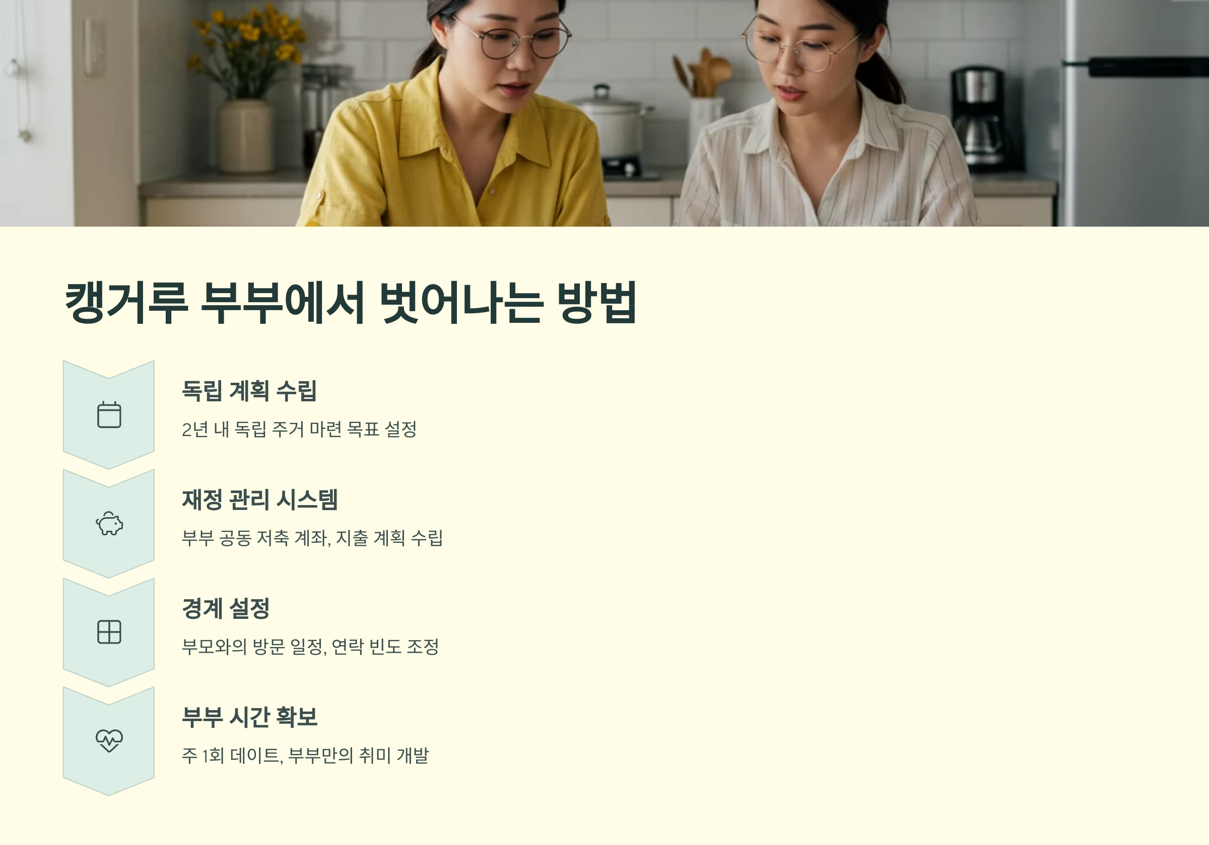 캥거루 부부에서 벗어나는 방법