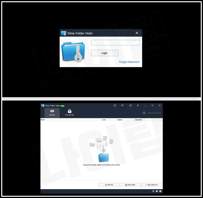 Wise Folder Hider Free 암호 입력