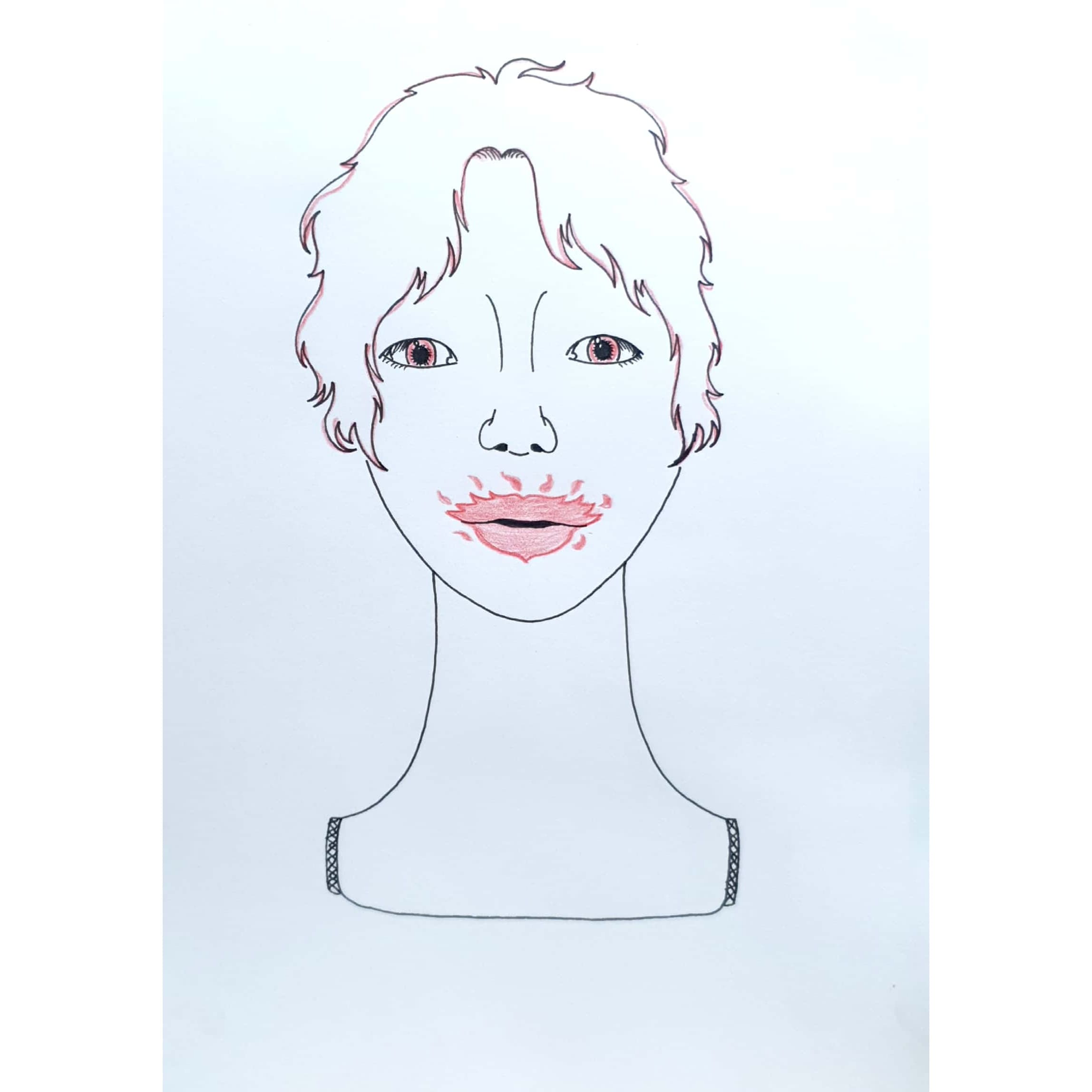  입술이 불타는 여인의 초상