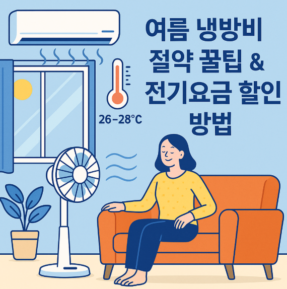 💡여름 냉방비 절약 꿀팁 + 전기요금 할인 방법 총정리 💡