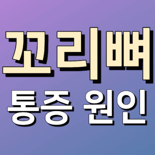 꼬리뼈 통증 원인