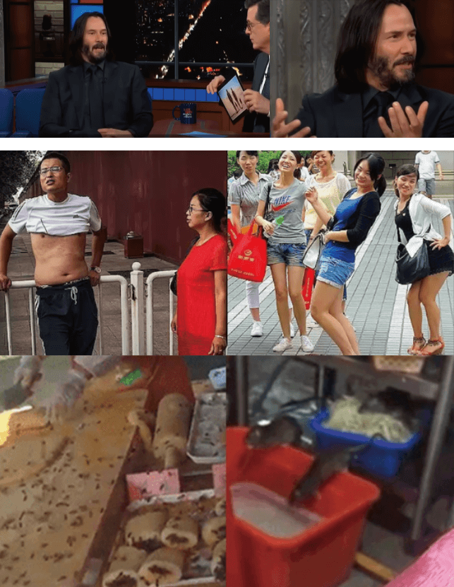 중국인들의 위생상태를 지적하는 키아누 리브스