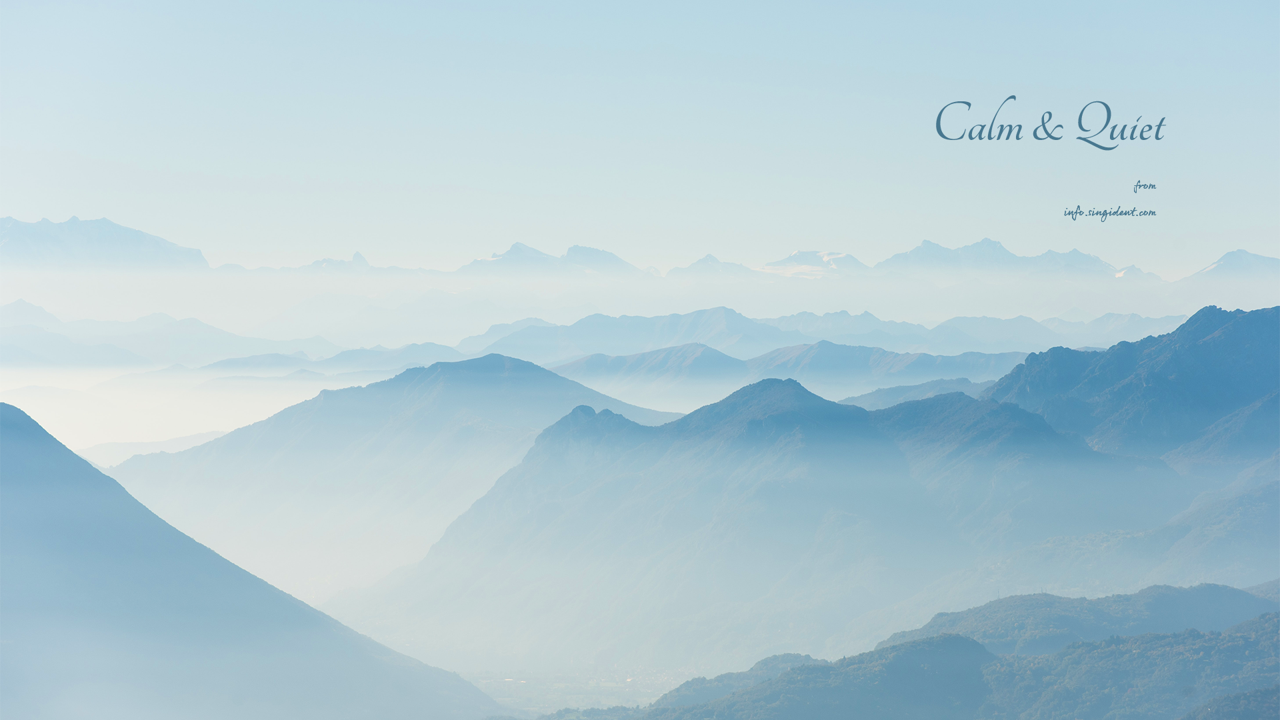 06 산과 안개 C - Calm &amp; Quiet 안개배경화면