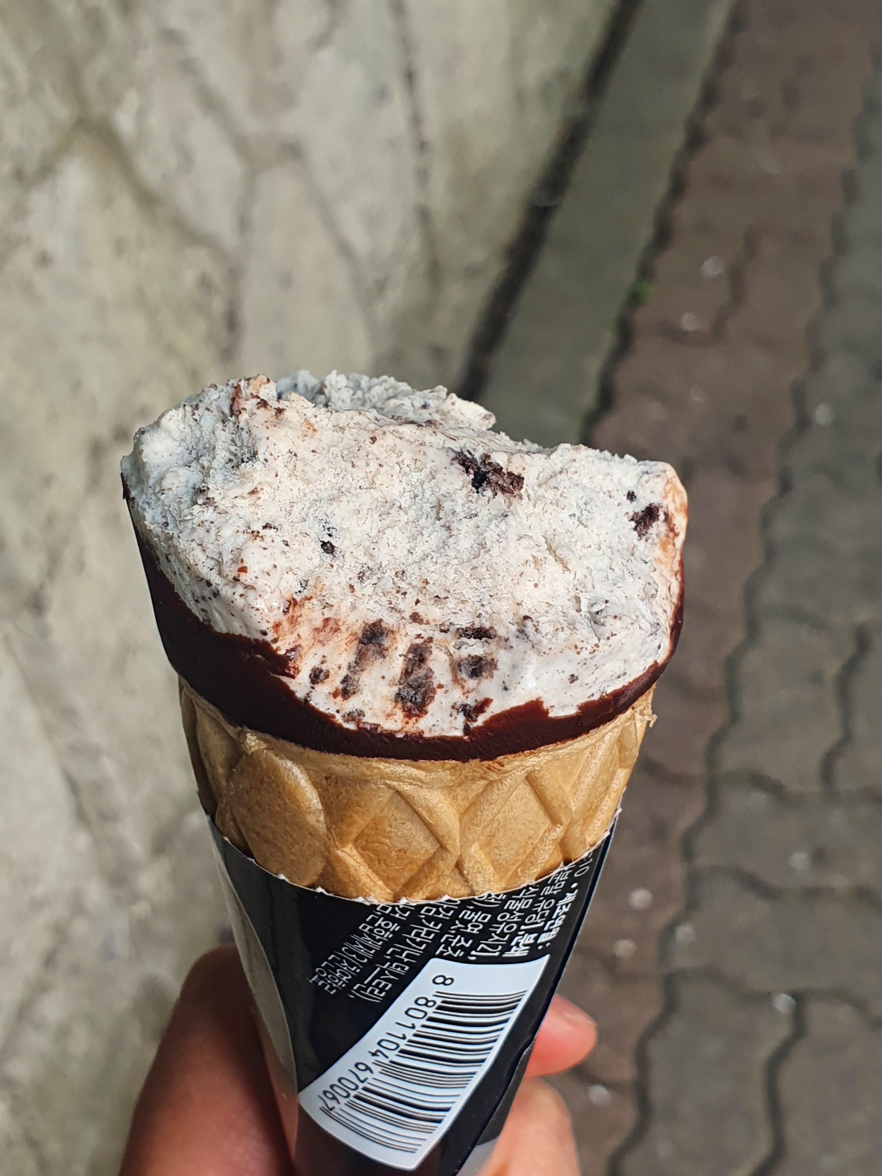  빙그레 슈퍼콘 쿠앤크, 아이스크림 할인점에서  맛본후기