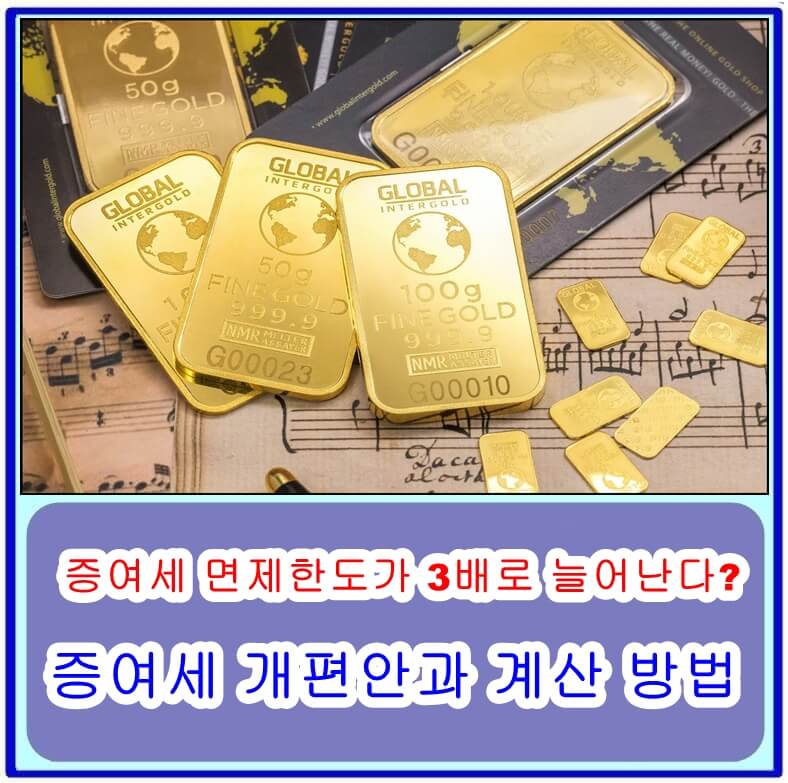  증여세 면제한도가 3배로 늘어난다? 증여세 개편안과 계산 방법 알아보기