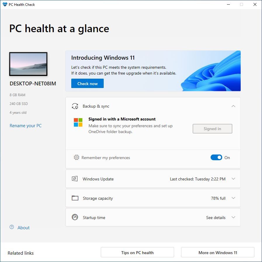  Windows 11 PC 상태 검사 다운로드하는 방법 - 윈도우 11 업그레이드 시스템 요구 사항 확인