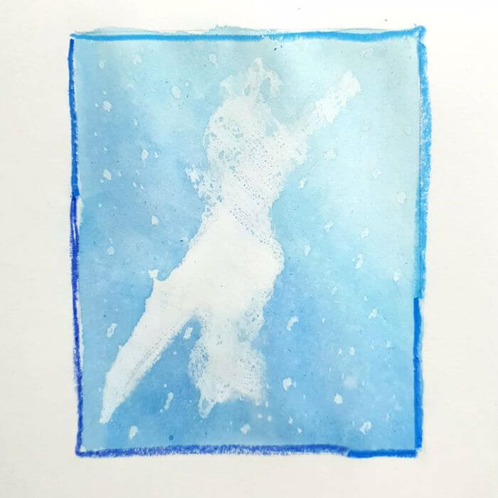  Blue Side 일러스트레이션 수채화 크레파스화 그리기