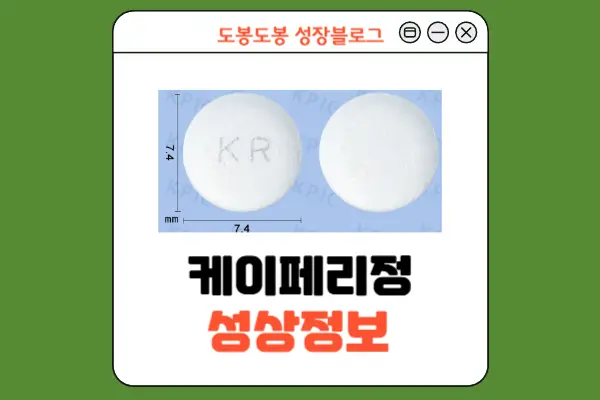 케이페리정 성상 정보 이미지