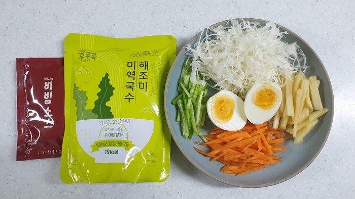 미역국수-비빔국수