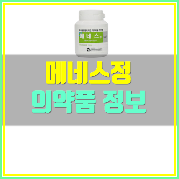  메네스정 효능 효과 부작용