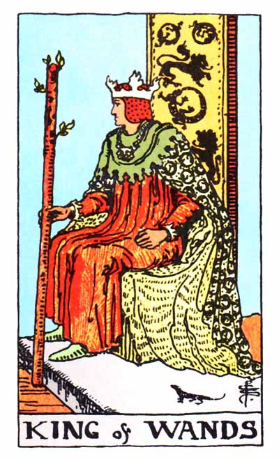  [타로카드 해석] 완즈.14 (정/역방향)-King of Wands