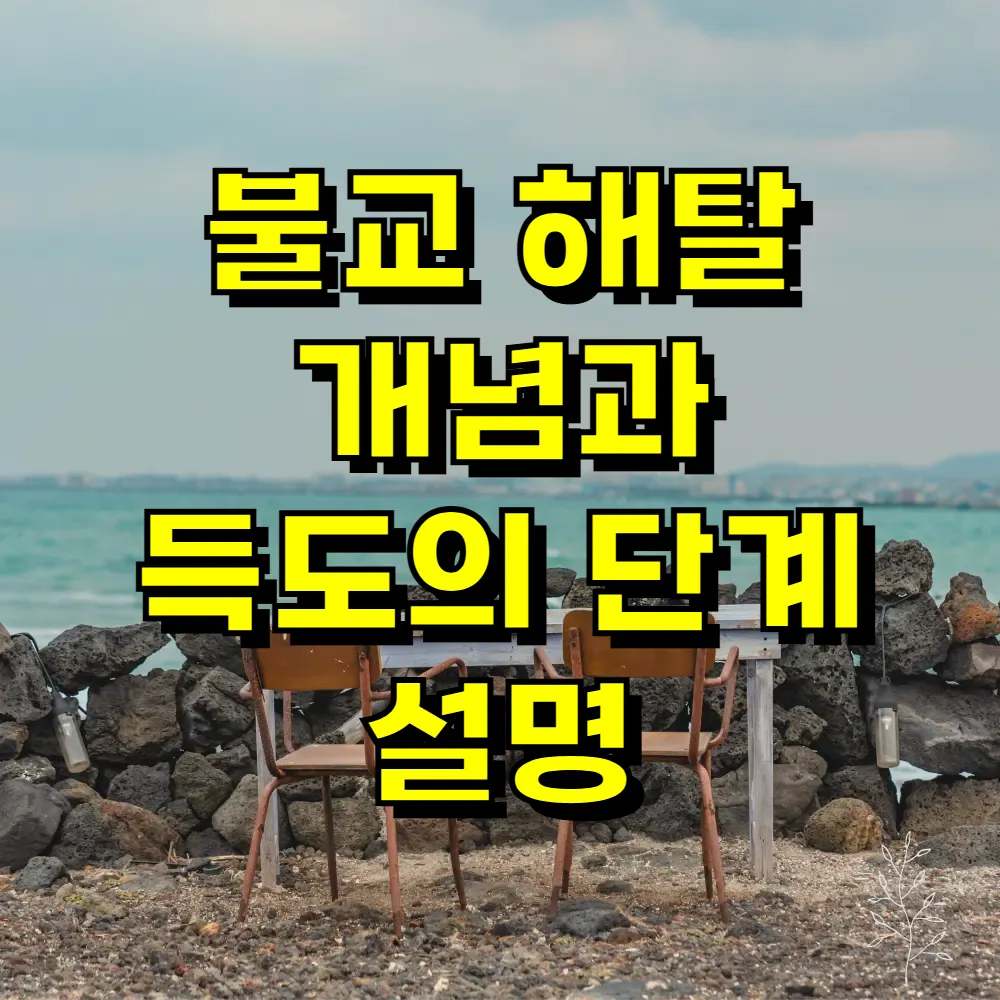 불교 해탈 개념과 득도의 단계 설명