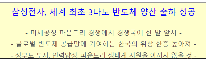 삼성전자&#44; 세계 최초 3나노 반도체 양산 출하 성공