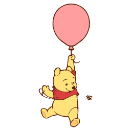 Winnie the Pooh balloon red