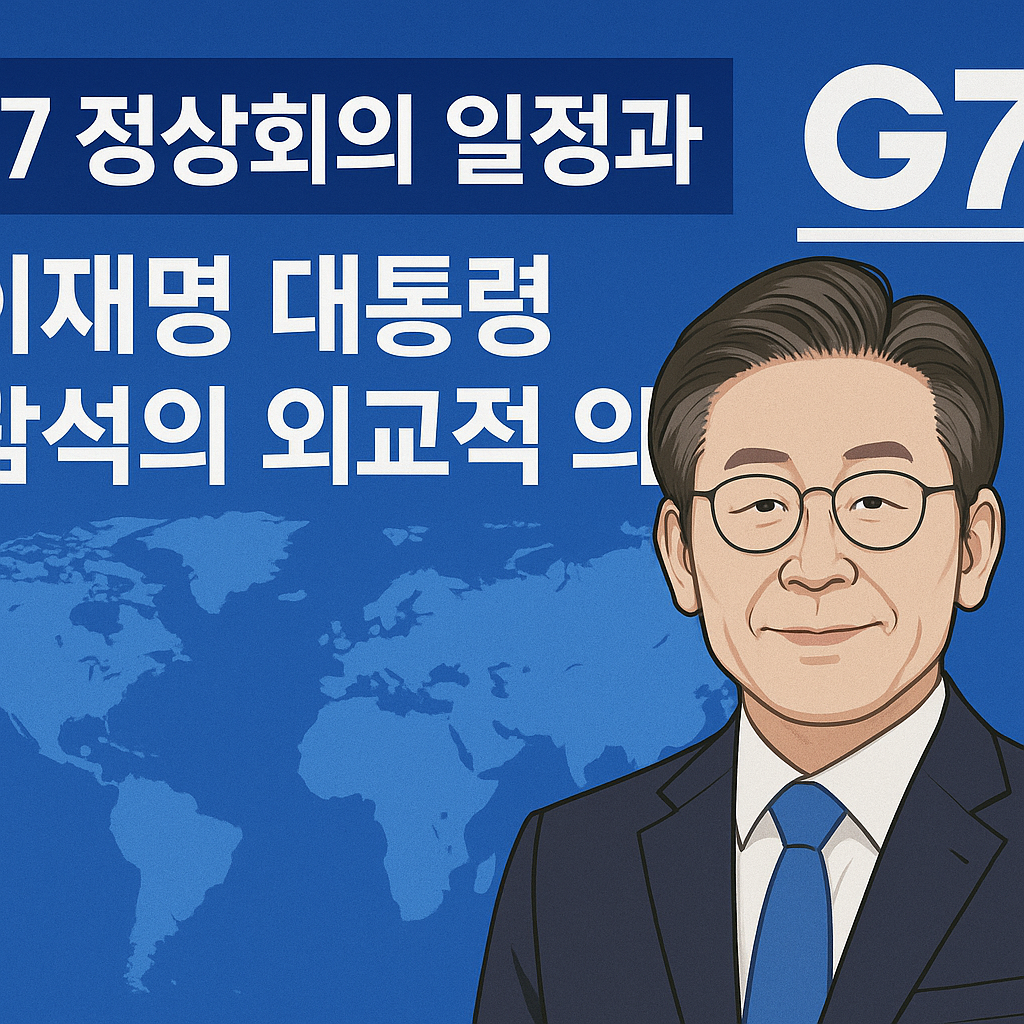 G7 정상회의 일정과 이재명 대통령 참석의 외교적 의의