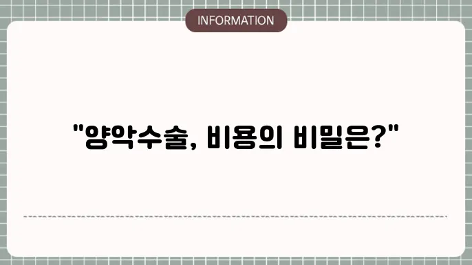 양악수술 비용