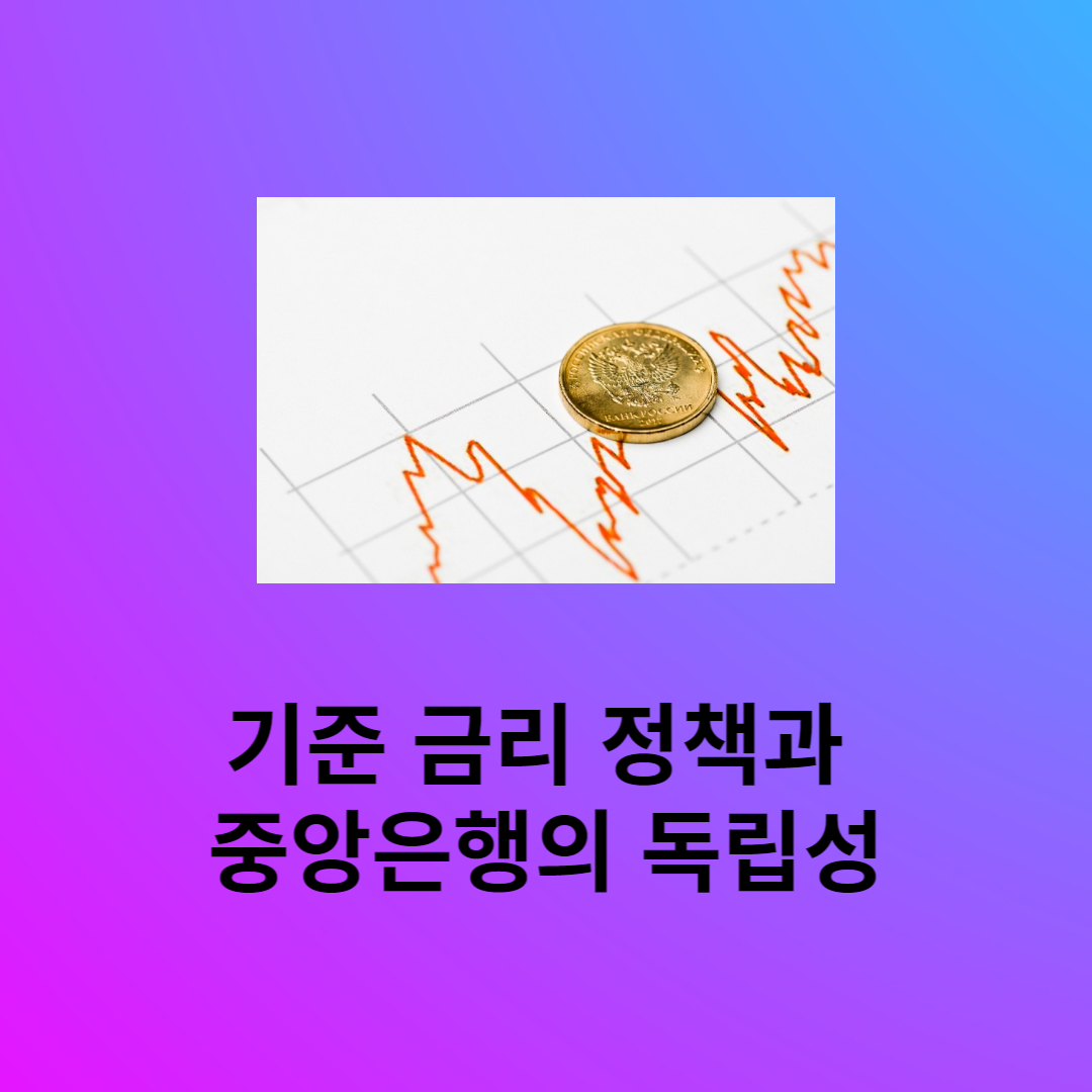 기준금리&#44; 중앙은행의 독립성