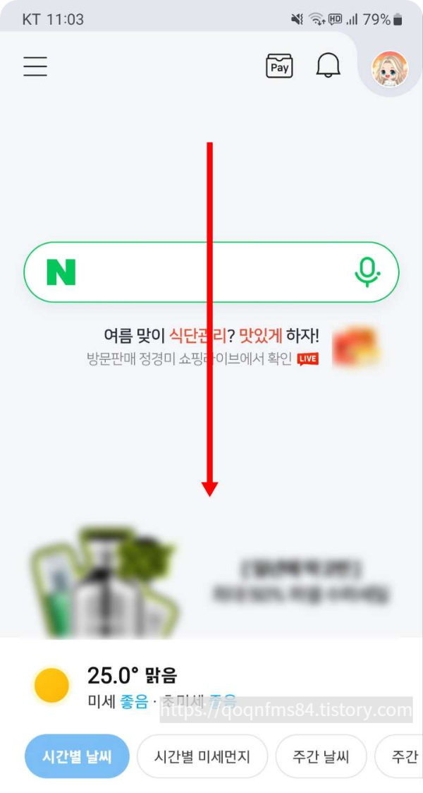 네이버앱 PC버전으로 보는 방법