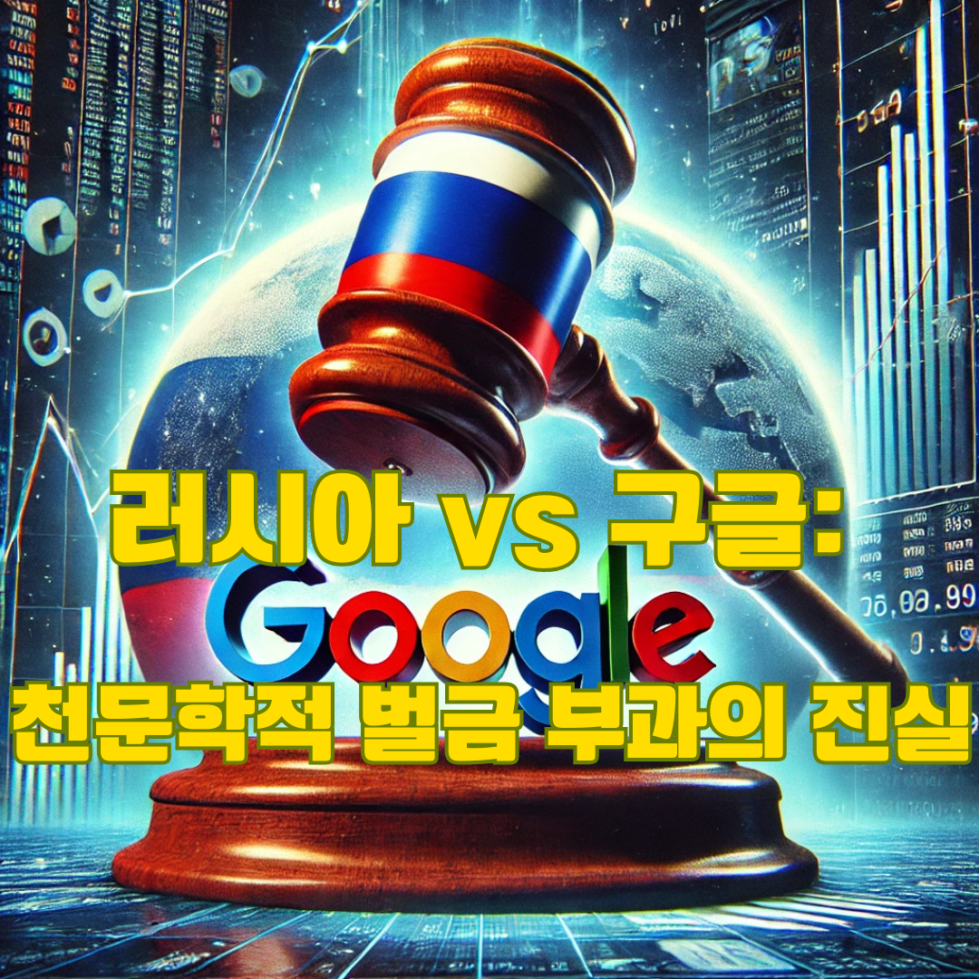 러시아, 구글에 천문학적 벌금 부과: 글로벌 경제를 넘어서는 충격적 금액