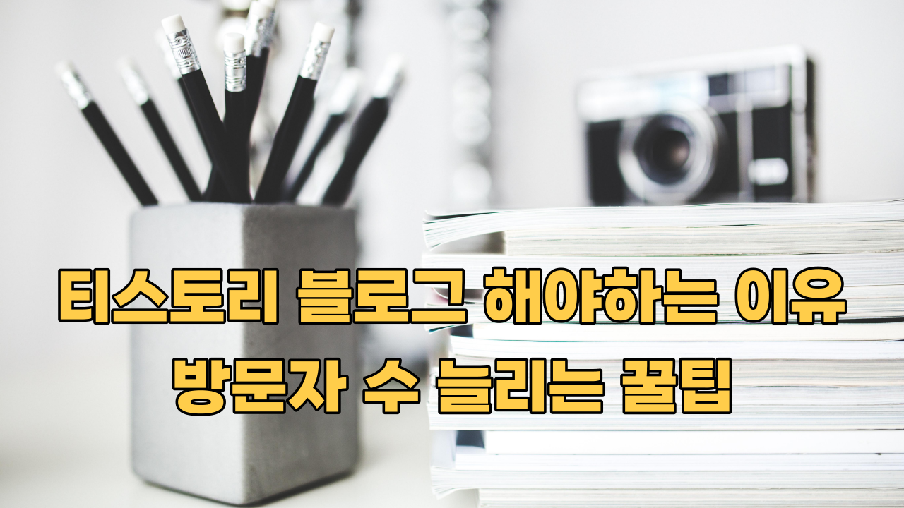  티스토리 블로그 해야하는 이유/방문자 수 늘리는 꿀팁