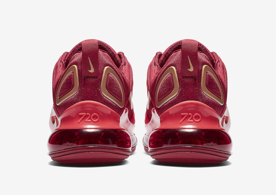 nike 720 red and gold