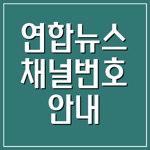 연합뉴스TV 채널번호