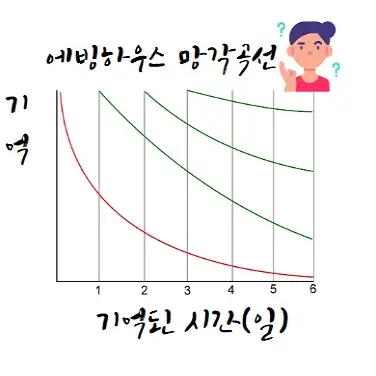 무리함수-실생활-활용-사례-예시-에빙하우스-망각-곡선