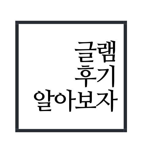  글램 후기에 대해서 알아보자(안보면 손해)