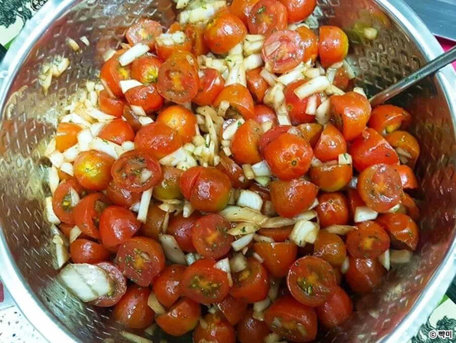 토마토-요리-방울토마토-절임-마리네이드-샐러드-만들기