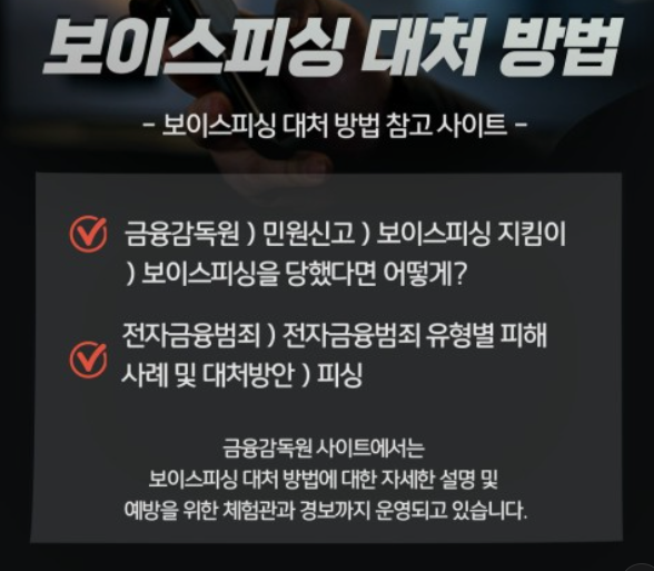 보이스피싱 대체 예방법