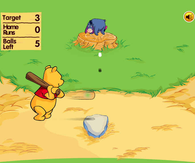 홈런더비[Winnie the Pooh&amp;#39;s Home Run Derby] 게임방법1