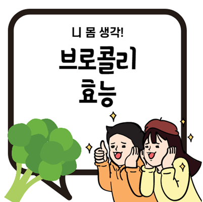  브로콜리 효능 쉽게 간단하게