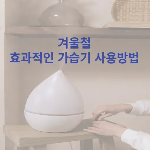 섬네일 : 겨울철 효과적인 가습기 사용방법