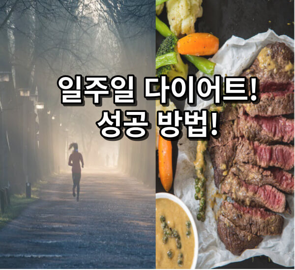 일주일 다이어트 성공 방법과 부작용