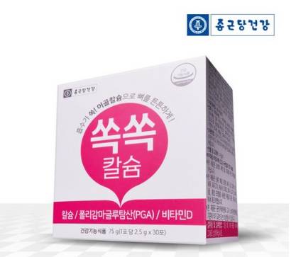 종근당건강 쏙쏙 칼슘 30p&#44; 75g&#44; 1개