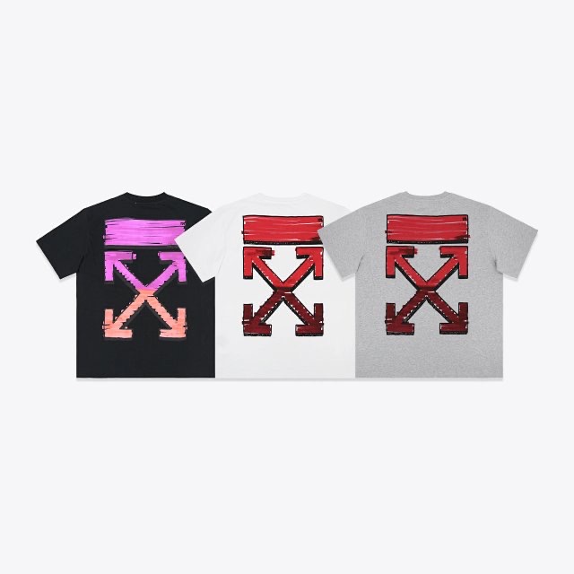  [OFF WHITE] 오프화이트 마커스 로고 반팔 티셔츠 (3 COLOR)
