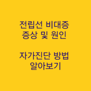  전립선 비대증 증상 및 원인 자가진단 방법 알아보기