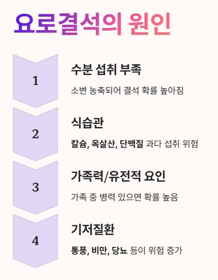 요로결석 원인